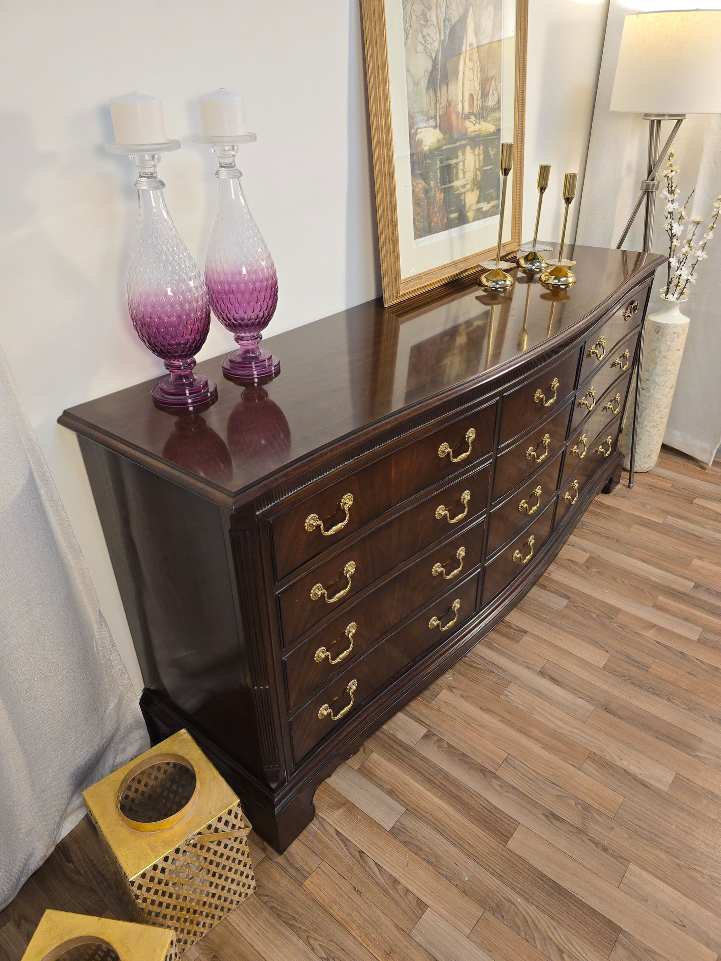 Rare Find, Late 20th Century Drexel Heritage Heirloom - Twelve Drawer Dresser