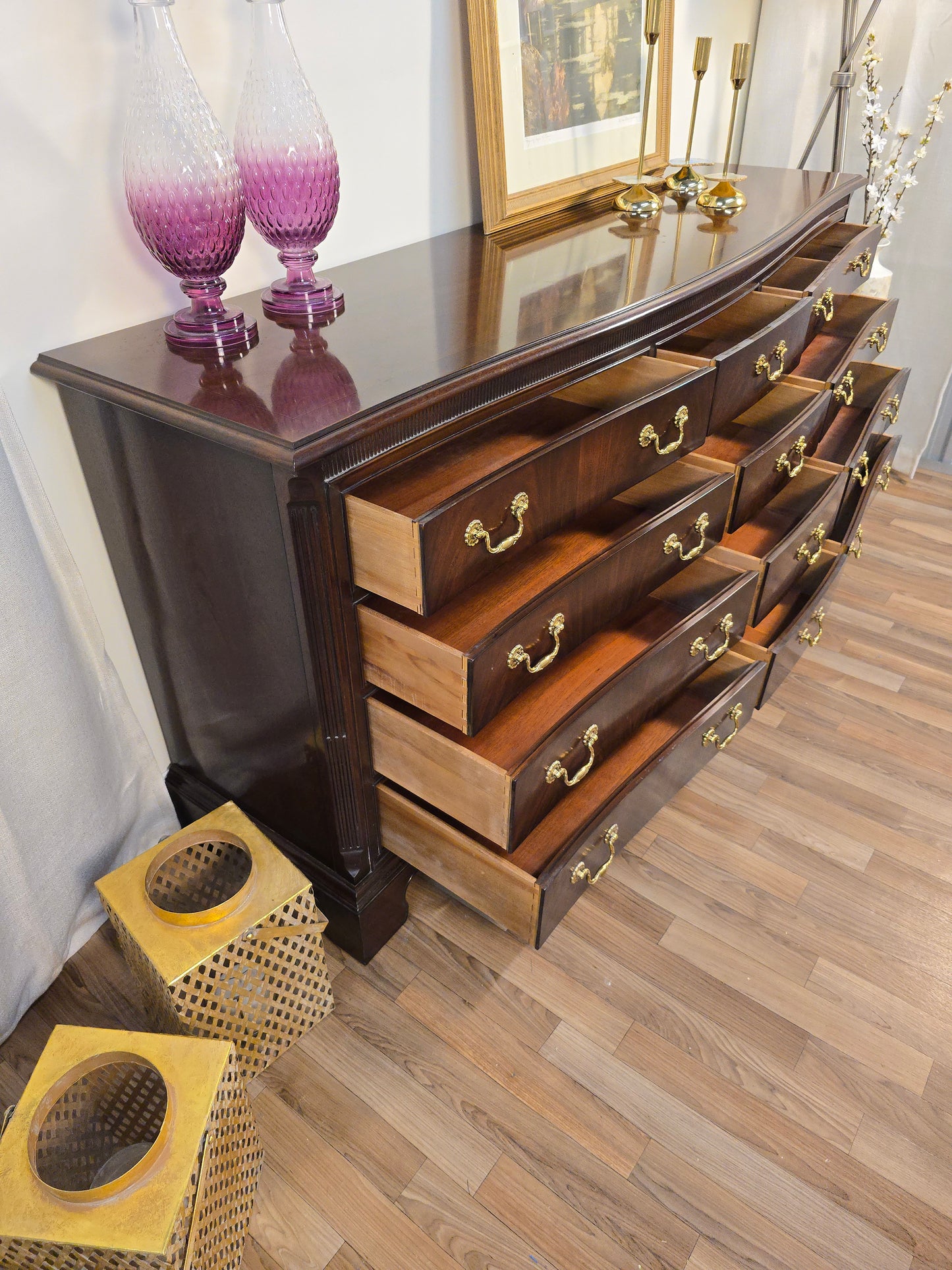 Rare Find, Late 20th Century Drexel Heritage Heirloom - Twelve Drawer Dresser