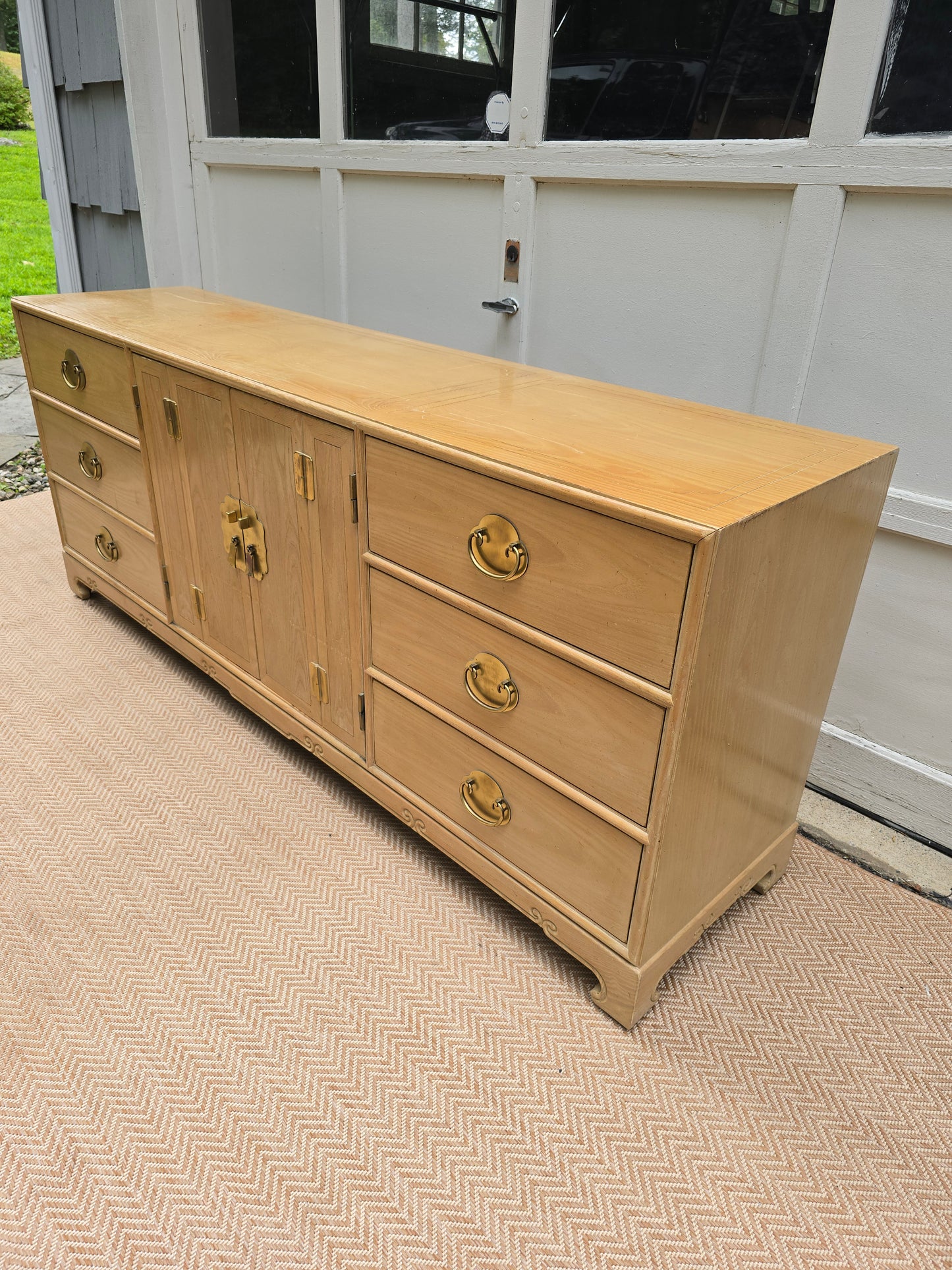 Century Furniture Sabota Collection Wood Dresser with Gold Hardware