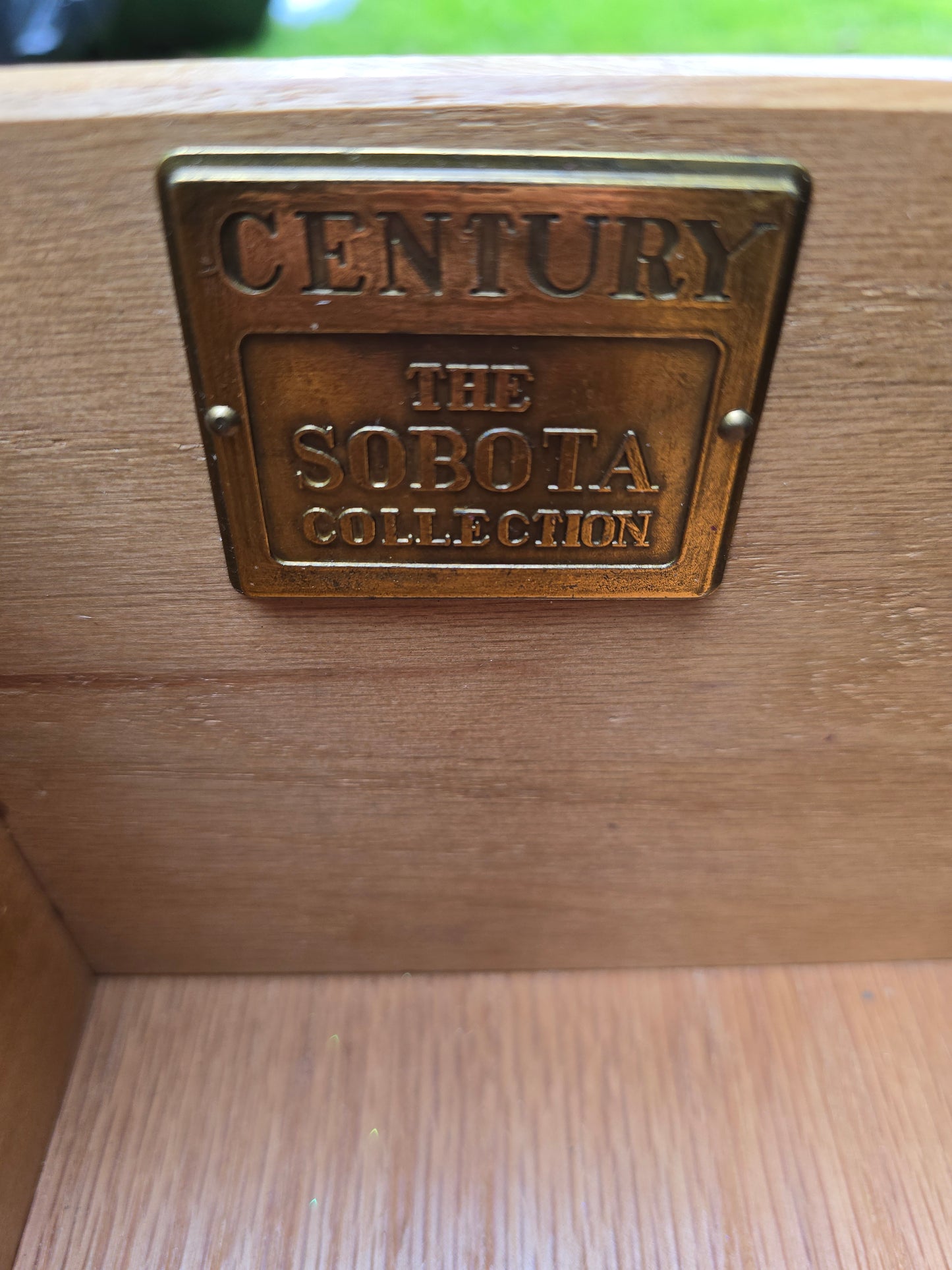 Century Furniture Sabota Collection Wood Dresser with Gold Hardware