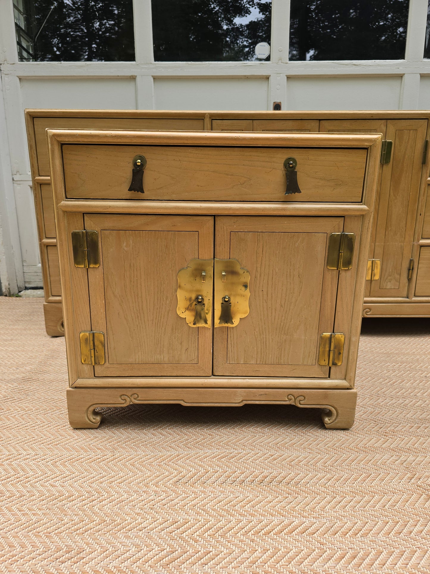 Century Furniture Sabota Collection Wood Dresser with Gold Hardware