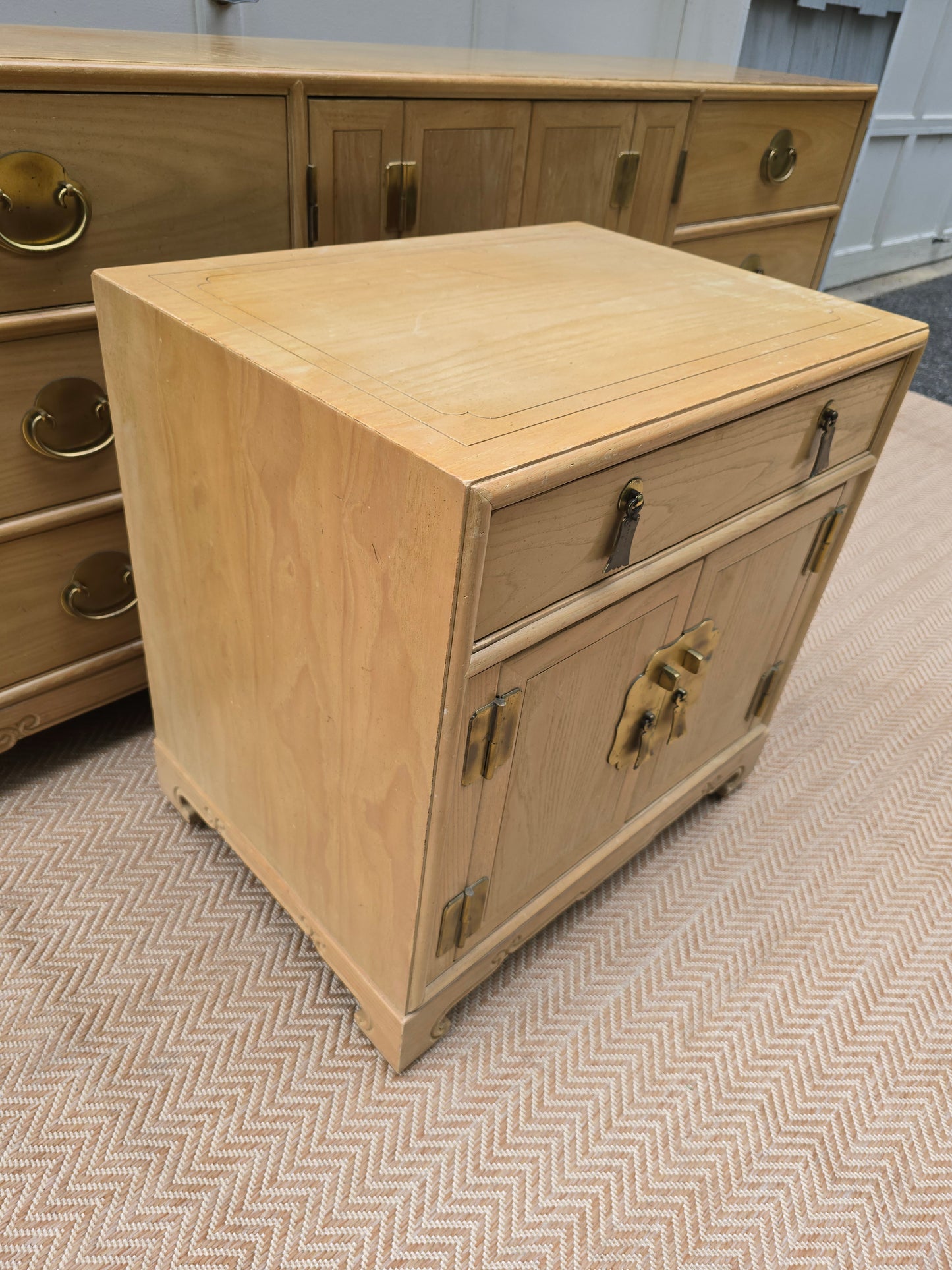 Century Furniture Sabota Collection Wood Dresser with Gold Hardware