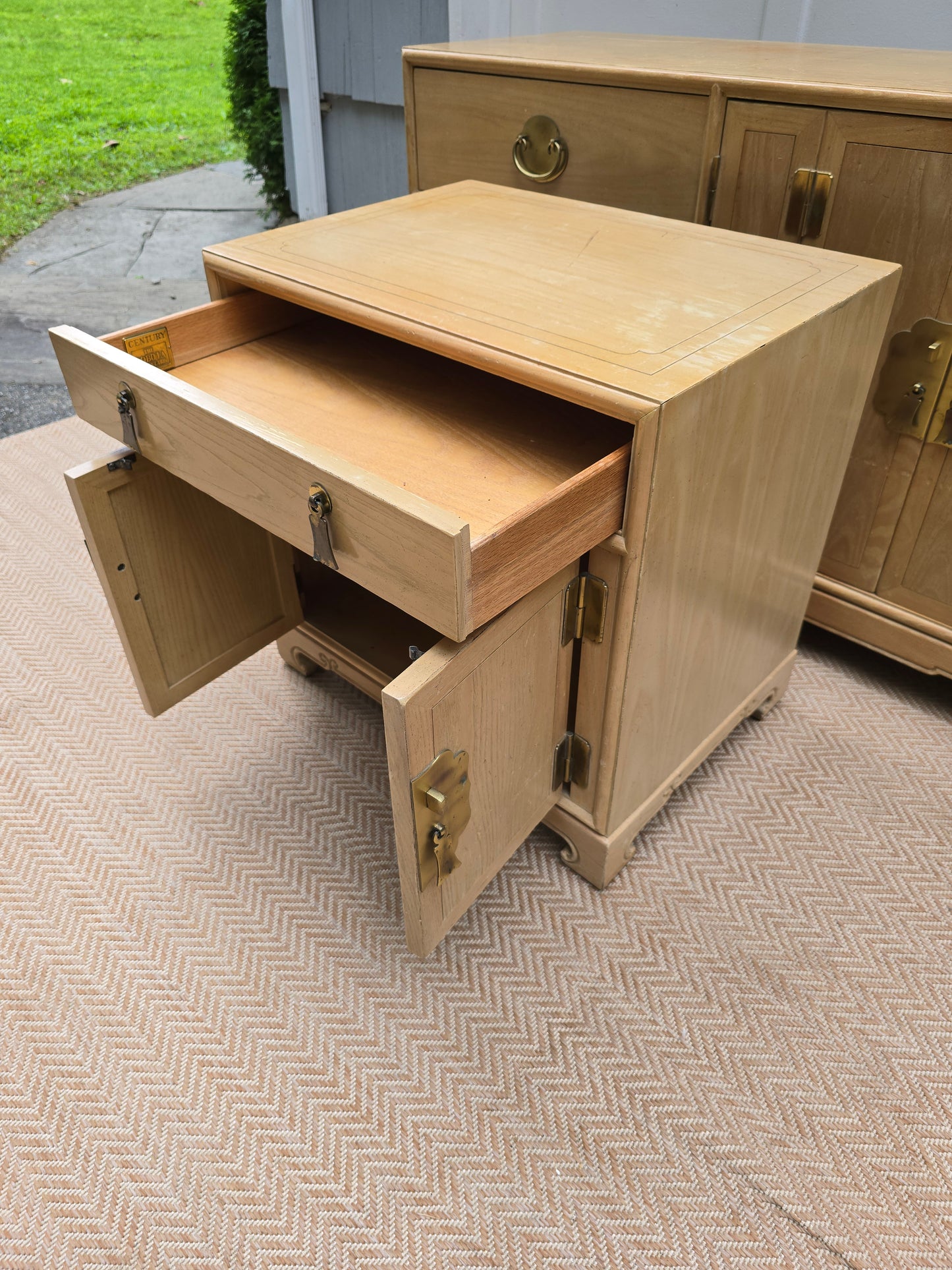 Century Furniture Sabota Collection Wood Dresser with Gold Hardware