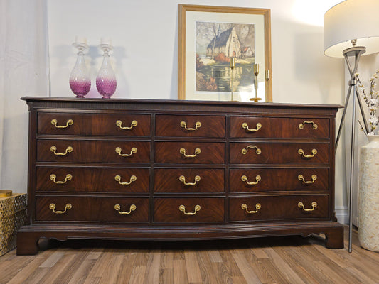 Rare Find, Late 20th Century Drexel Heritage Heirloom - Twelve Drawer Dresser