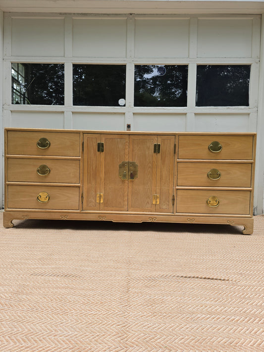 Century Furniture Sabota Collection Wood Dresser with Gold Hardware