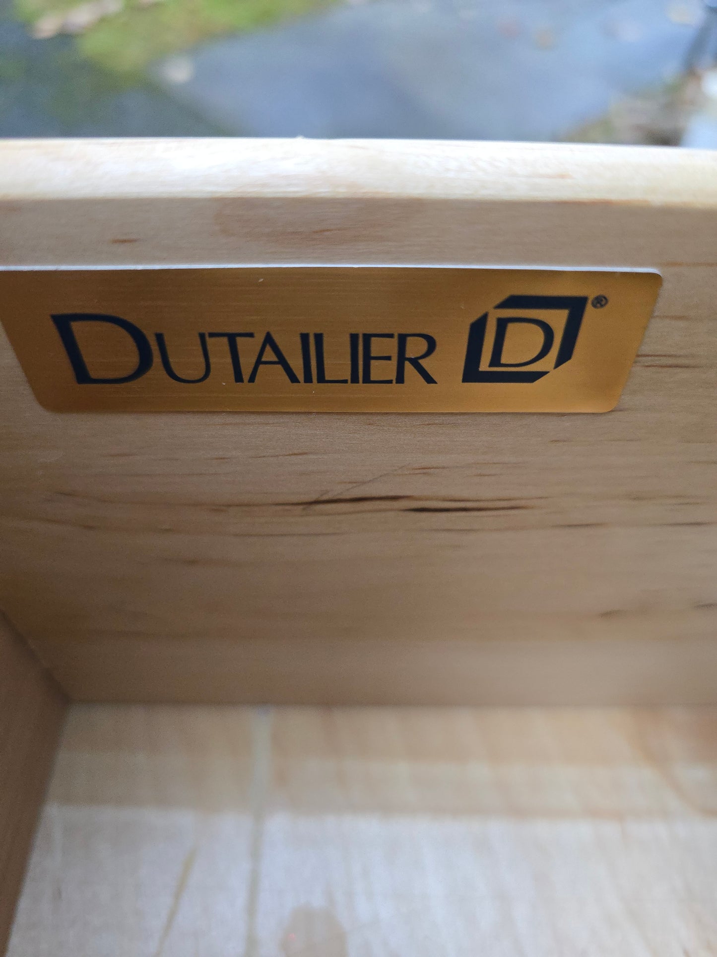 White 6-Drawer Dresser by Dutailier, Solid Wood Dresser with Nickel Knobs, Modern Farmhouse Bedroom Furniture