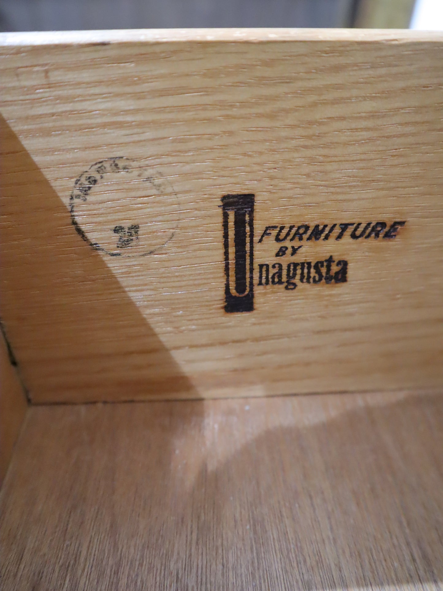 Unagusta Mid-Century Modern Tallboy – 5-Drawer Walnut Dresser